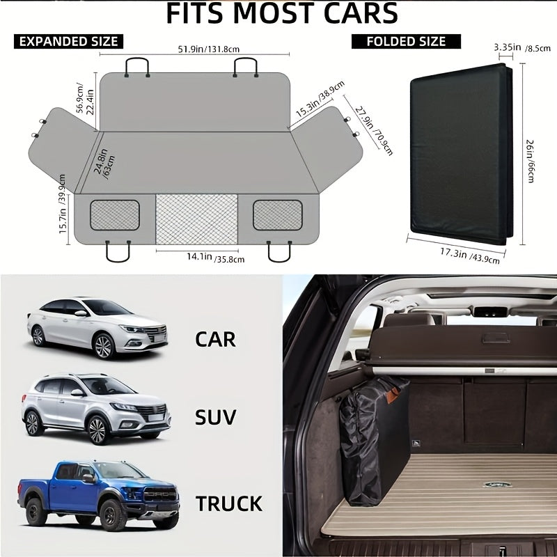 Heavy-Duty Waterproof Dog Car Seat Extender and Protector