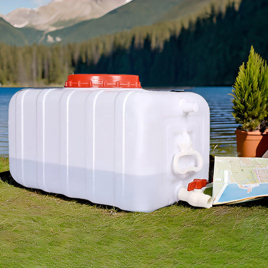 Portable Water Storage Tank With Faucet And Hose Camping