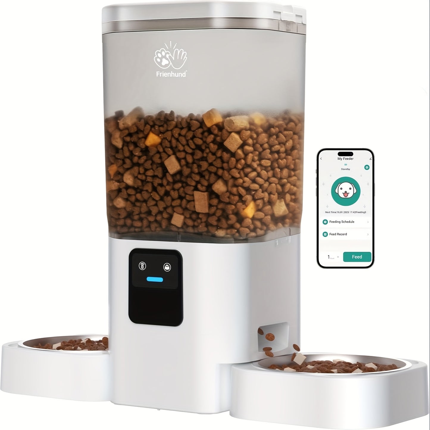 Automatic WiFi Pet Feeder for Cats and Dogs