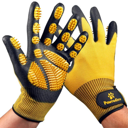 Pet Grooming Deshedding Gloves For Cats Dogs Horses