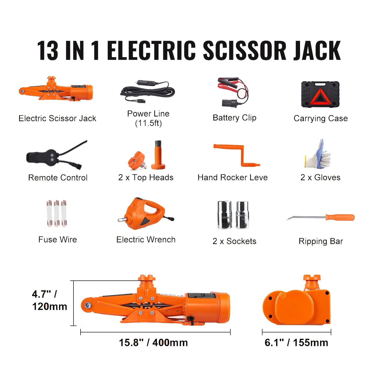 Happybuy Electric Scissor Lift for Easy Vehicle Maintenance