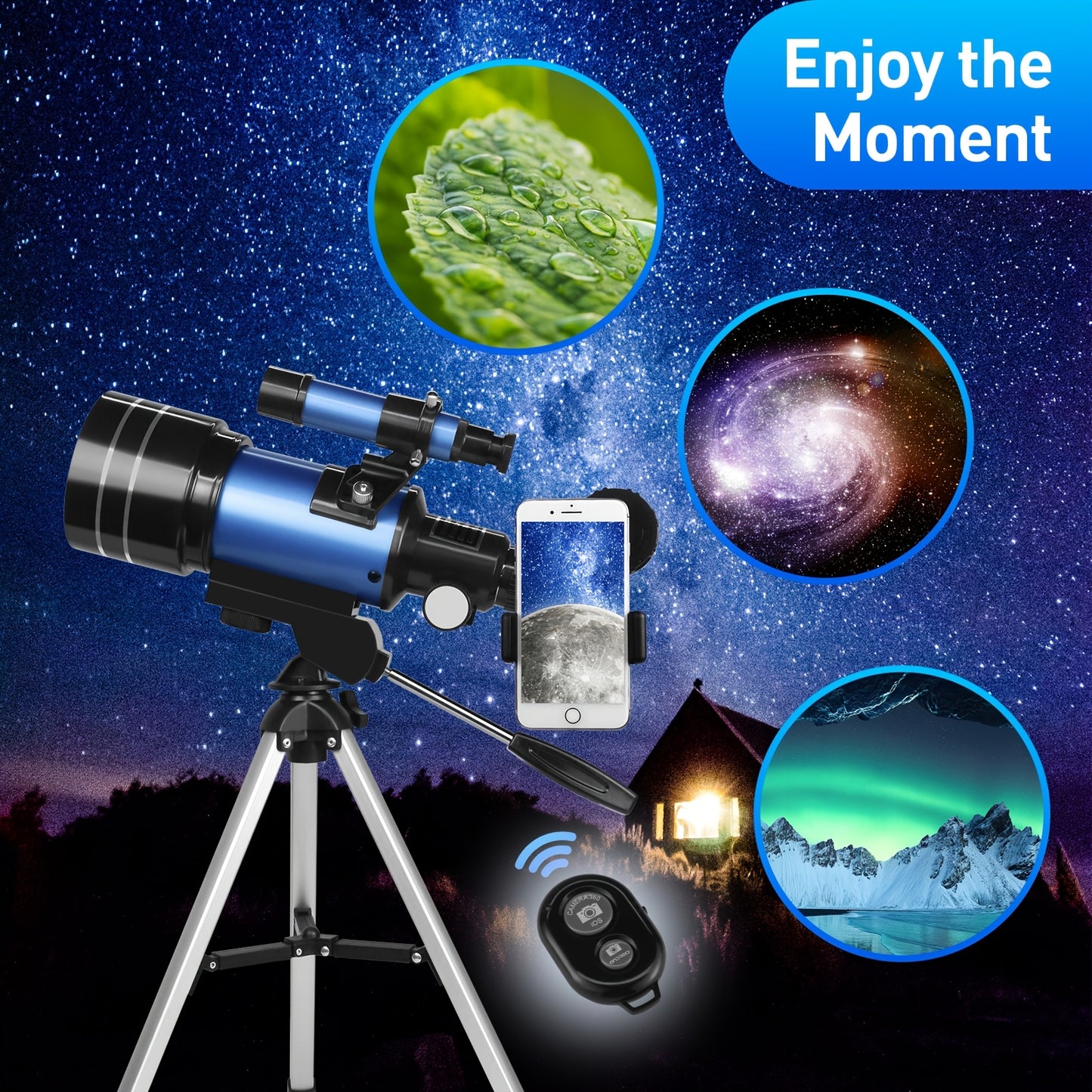 Portable Refractor Telescope for Astronomy Beginners and Enthusiasts