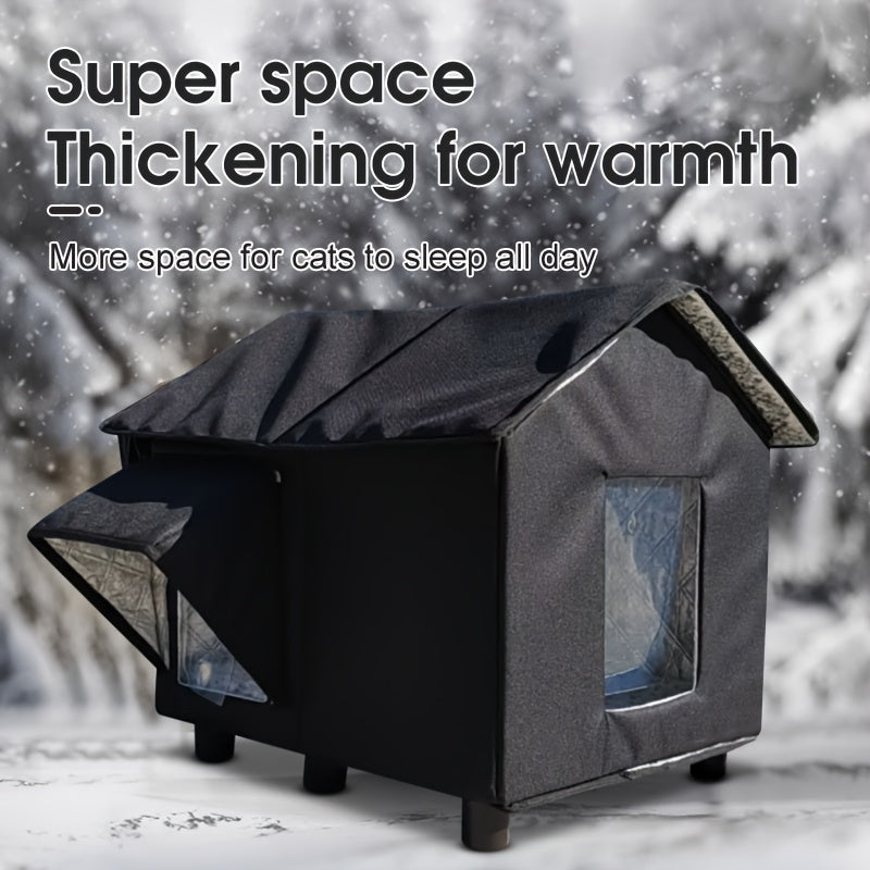 Winter Outdoor Pet Shelter For Cats And Dogs Rainproof