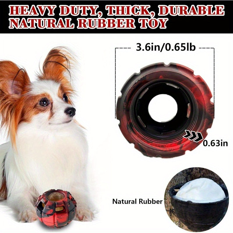 Interactive Dog Puzzle Toy Treat Dispenser For Power Chewers
