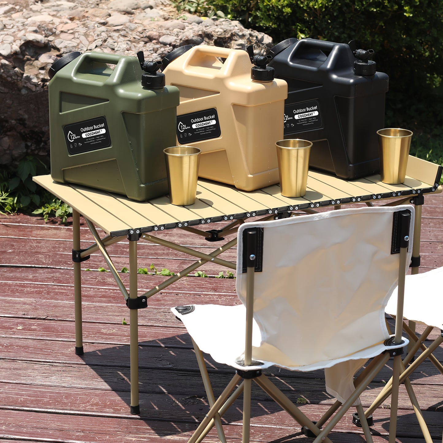 BPA Free Collapsible Water Containers for Camping and Hiking