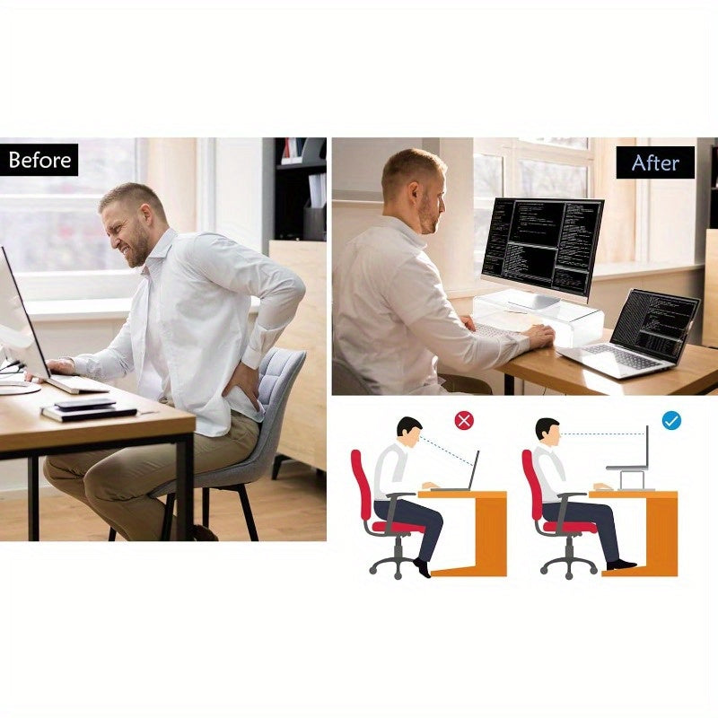 Acrylic CatProof Laptop Stand Monitor Riser Non Slip Base