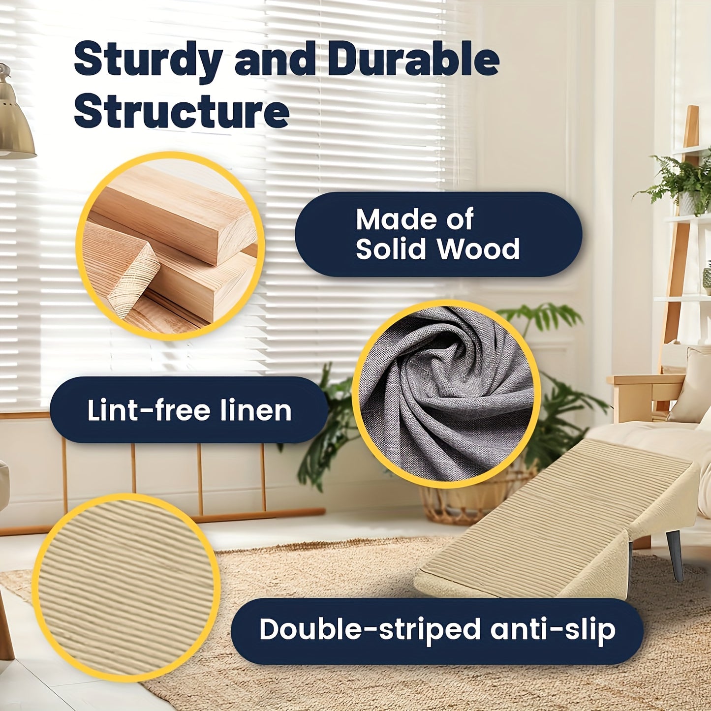 Foldable Pet Ramp And Stairs With Cushioned Surface