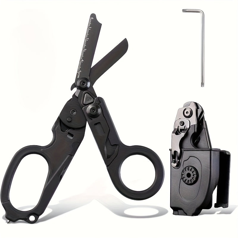 Foldable Tactical Scissors Multi Tool for Outdoor Adventures