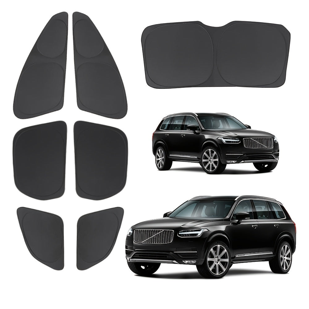 XC60 Front Side Window Sunshade Cover Polyester 7pc Set