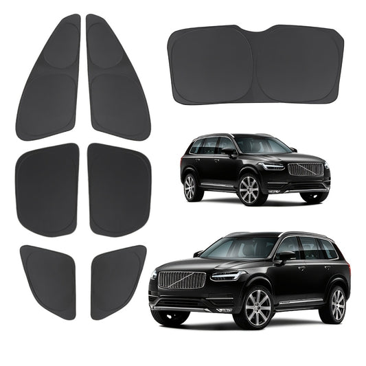 XC60 Front Side Window Sunshade Cover Polyester 7pc Set